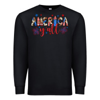 Black american y'all Premium Sweatshirt - JahusDesignShop