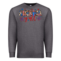 Charcoal Heather american y'all Premium Sweatshirt - JahusDesignShop