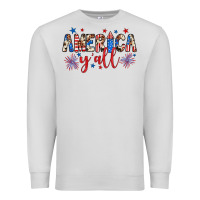 Dove Grey american y'all Premium Sweatshirt - JahusDesignShop