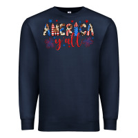 Navy american y'all Premium Sweatshirt - JahusDesignShop