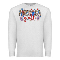 Oatmeal Heather american y'all Premium Sweatshirt - JahusDesignShop