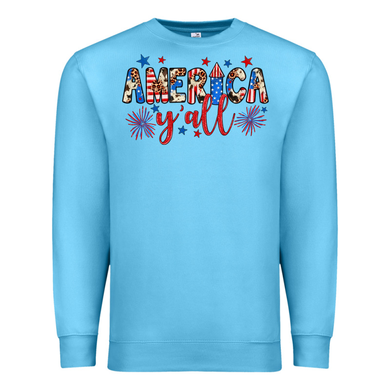 American Y'all Premium Sweatshirt by JahusDesignShop | Teevron