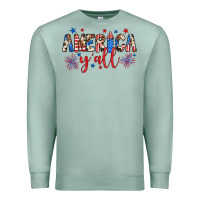 Seafoam american y'all Premium Sweatshirt - JahusDesignShop