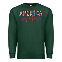 Sports Green american y'all Premium Sweatshirt - JahusDesignShop