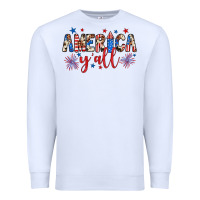 White american y'all Premium Sweatshirt - JahusDesignShop
