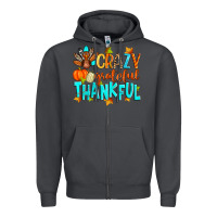 Smoke crazy grateful thankful Zipper Hoodie - Zillion Design Studio