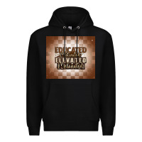 Black educated motivated elevated melanated Premium Hoodie - MaliasSmallBusiness