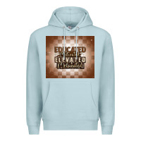 Blue Mist educated motivated elevated melanated Premium Hoodie - MaliasSmallBusiness