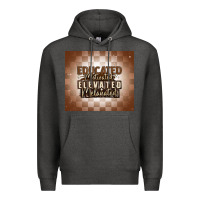 Charcoal Heather educated motivated elevated melanated Premium Hoodie - MaliasSmallBusiness