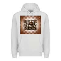 Dove Grey educated motivated elevated melanated Premium Hoodie - MaliasSmallBusiness