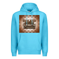 Ocean Blue educated motivated elevated melanated Premium Hoodie - MaliasSmallBusiness