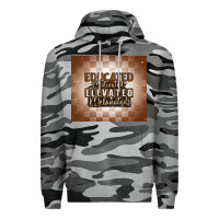 Slate Camo educated motivated elevated melanated Premium Hoodie - MaliasSmallBusiness