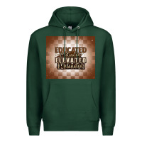 Sports Green educated motivated elevated melanated Premium Hoodie - MaliasSmallBusiness