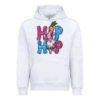White Easter hip hop gnome Urban Hoodie - NancyCooperArtShop