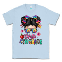 Dusty Blue hello fourth grade Classic Tee - texasbilliewilder