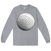 Heather Grey hockey ball Long Sleeve Tee - texasbilliewilder