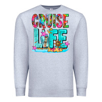 Heather Grey cruise  life Premium Sweatshirt - AdoDesignShop