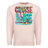 Pale Pink cruise  life Premium Sweatshirt - AdoDesignShop