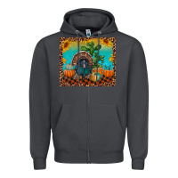 Smoke turkey and pumpkins Zipper Hoodie - RanaPortraitStore