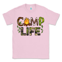 Bubblegum Pink camp life Classic Tee - BarkalooDesign