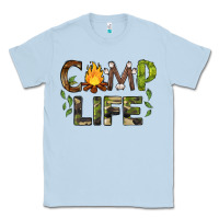 Dusty Blue camp life Classic Tee - BarkalooDesign