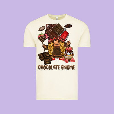Chocolate Gnome Vintage Tee Designed By Barkaloodesign