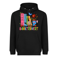 Black booktrovert Heavyweight Hoodie - JahusDesignShop