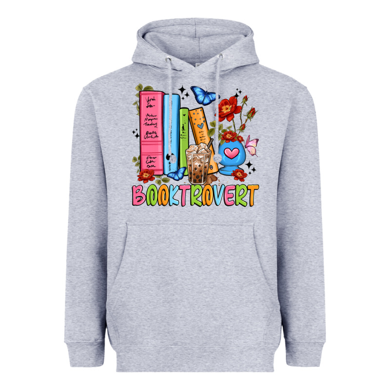 Booktrovert Heavyweight Hoodie by JahusDesignShop | Teevron