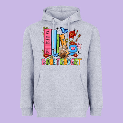 Booktrovert Heavyweight Hoodie Designed By Jahusdesignshop