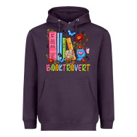Plum booktrovert Heavyweight Hoodie - JahusDesignShop