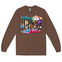 Chestnut resting nurse face Long Sleeve Tee - Zillion Design Studio