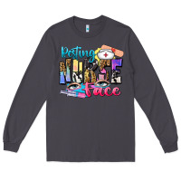 Smoke resting nurse face Long Sleeve Tee - Zillion Design Studio