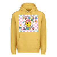 Antique Gold a little bit dramatic retro Premium Hoodie - MaliasSmallBusiness