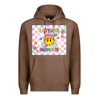 Chestnut a little bit dramatic retro Premium Hoodie - MaliasSmallBusiness