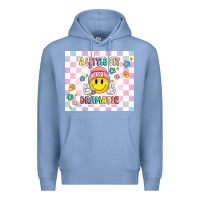 Colony Blue a little bit dramatic retro Premium Hoodie - MaliasSmallBusiness