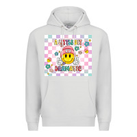 Dove Grey a little bit dramatic retro Premium Hoodie - MaliasSmallBusiness
