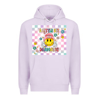 Lilac a little bit dramatic retro Premium Hoodie - MaliasSmallBusiness