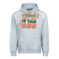 Heather Grey i might be a handful but so is this ass Urban Hoodie - MaliasSmallBusiness