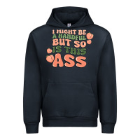 Navy i might be a handful but so is this ass Urban Hoodie - MaliasSmallBusiness