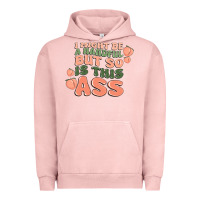 Pigment Salmon i might be a handful but so is this ass Urban Hoodie - MaliasSmallBusiness