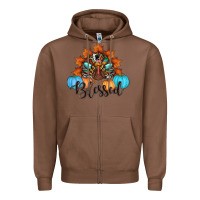 Chestnut thanksgiving turkey pumpkin blessed Zipper Hoodie - RanaPortraitStore