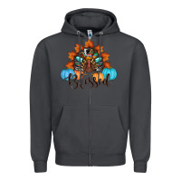 Smoke thanksgiving turkey pumpkin blessed Zipper Hoodie - RanaPortraitStore