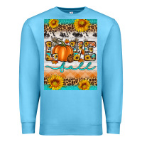 Ocean Blue love fall Premium Sweatshirt - Artiststas