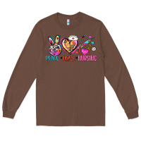 Chestnut peace love nursing Long Sleeve Tee - Zillion Design Studio