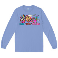 Colony Blue peace love nursing Long Sleeve Tee - Zillion Design Studio