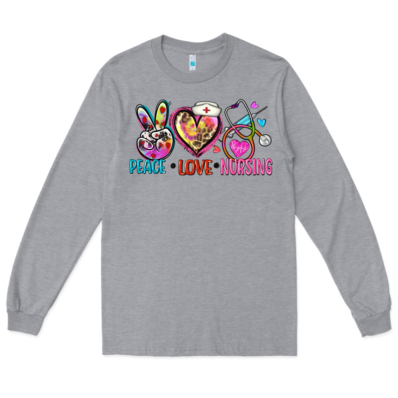 Peace Love Nursing Long Sleeve Tee by Zillion Design Studio | Teevron