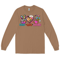 Toasted Coconut peace love nursing Long Sleeve Tee - Zillion Design Studio