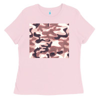 Bubblegum Pink milky camouflage Ladies Tee - BarkalooDesign