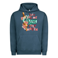 Pigment Midnight Navy they see me rolling they hatin Urban Hoodie - MaliasSmallBusiness