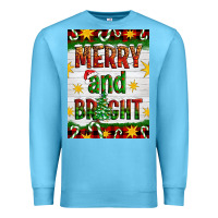 Ocean Blue Merry And Bright Premium Sweatshirt - Artiststas